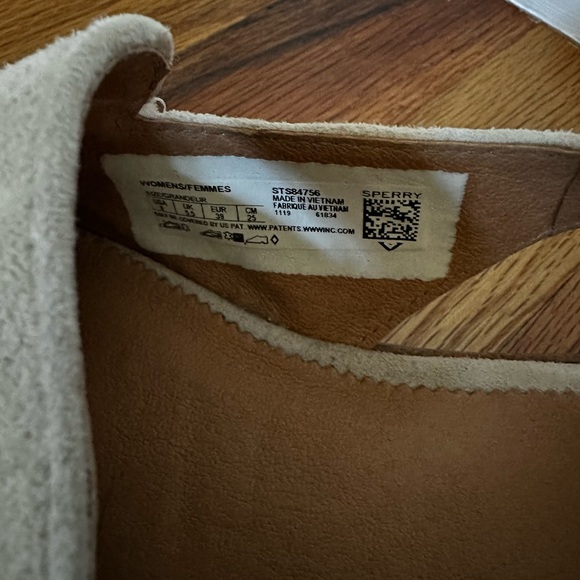 Sperry Topsider Saybrook Slingback Mule, Sand Suede Leather, size 8 / 39 - Picture 5 of 6